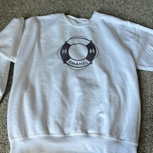 Le Peachy luxury inspired screen print sweatshirt